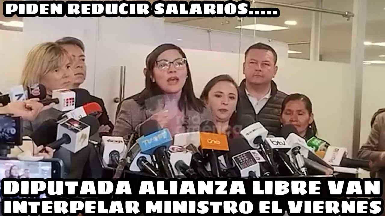 DIPUTADA DE ALIZAN LIBRE DEJA CLARO NO EXISTE LEY QUE IMPIDA INTERPELAR A LOS MINISTROS EN BOLIVIA..