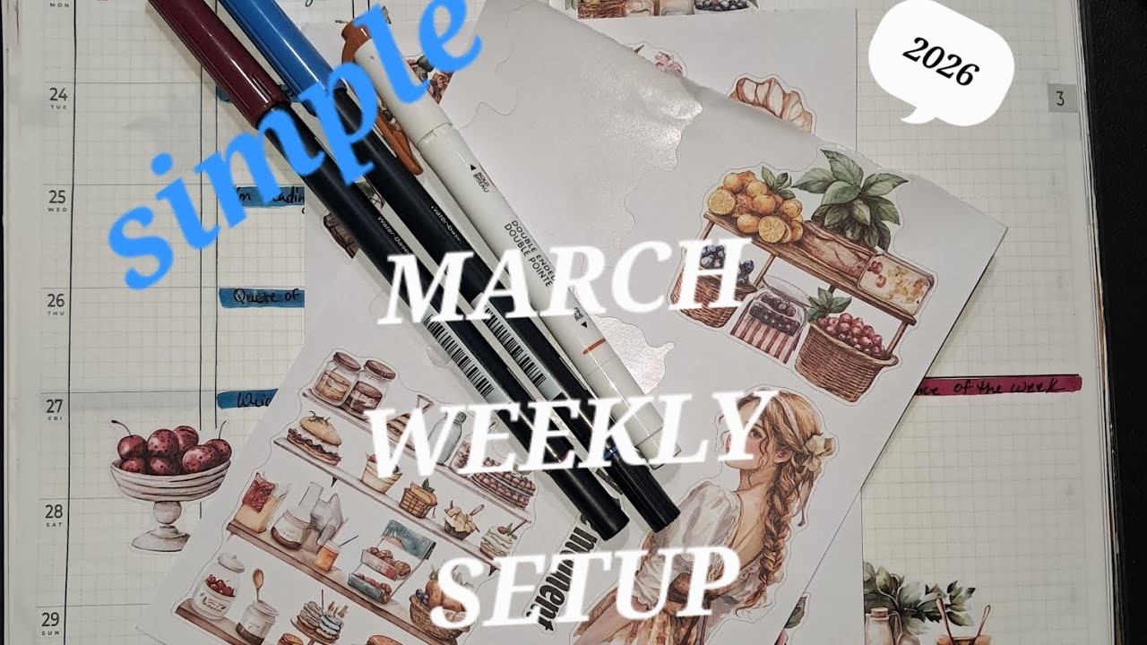 March weekly Setup 2026 | Sterling Ink Compact Common Planner 