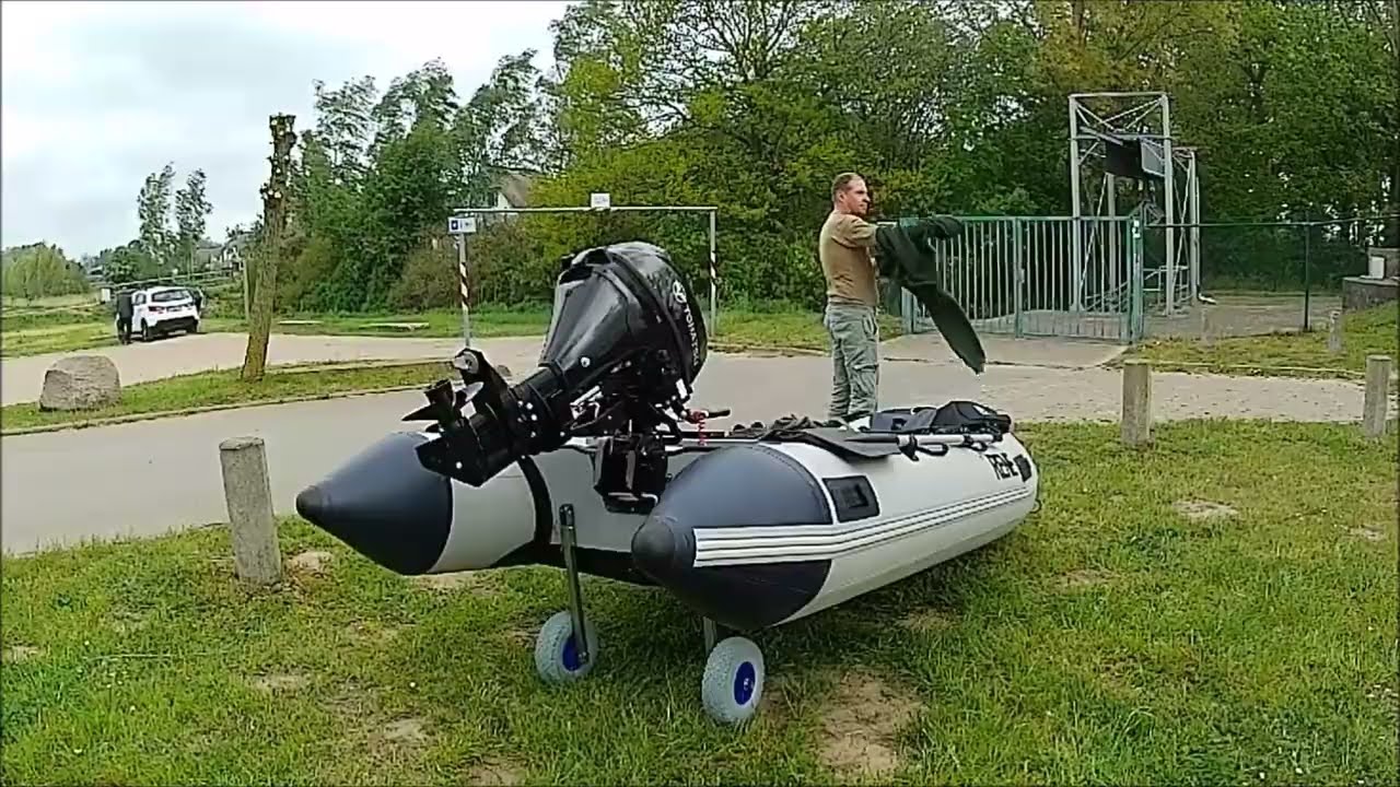 Die erste Fahrt mit dem Schlauchboot