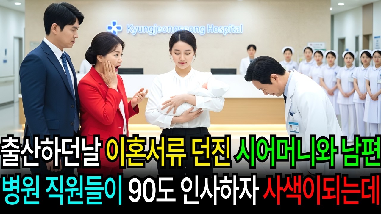 출산하는 날 이혼서류던진 시어머니와 남편, 병원 전 직원이 90도 인사하자 사색이되는데 ㅣ듣는사연ㅣ듣는라디오ㅣ감동사연ㅣ롱폼사연ㅣ