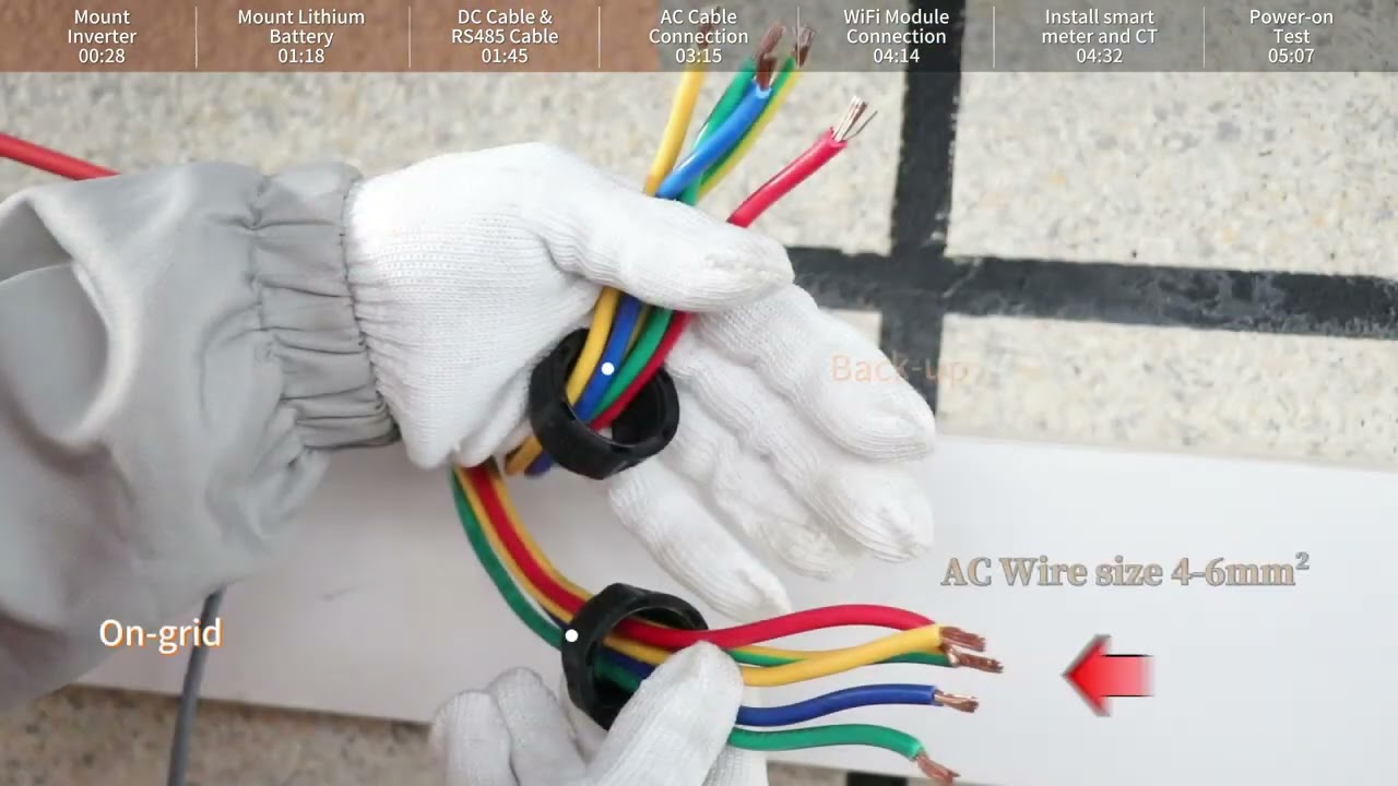 IVGM100600 10KW Hybrid Inverter Installation Tutorial