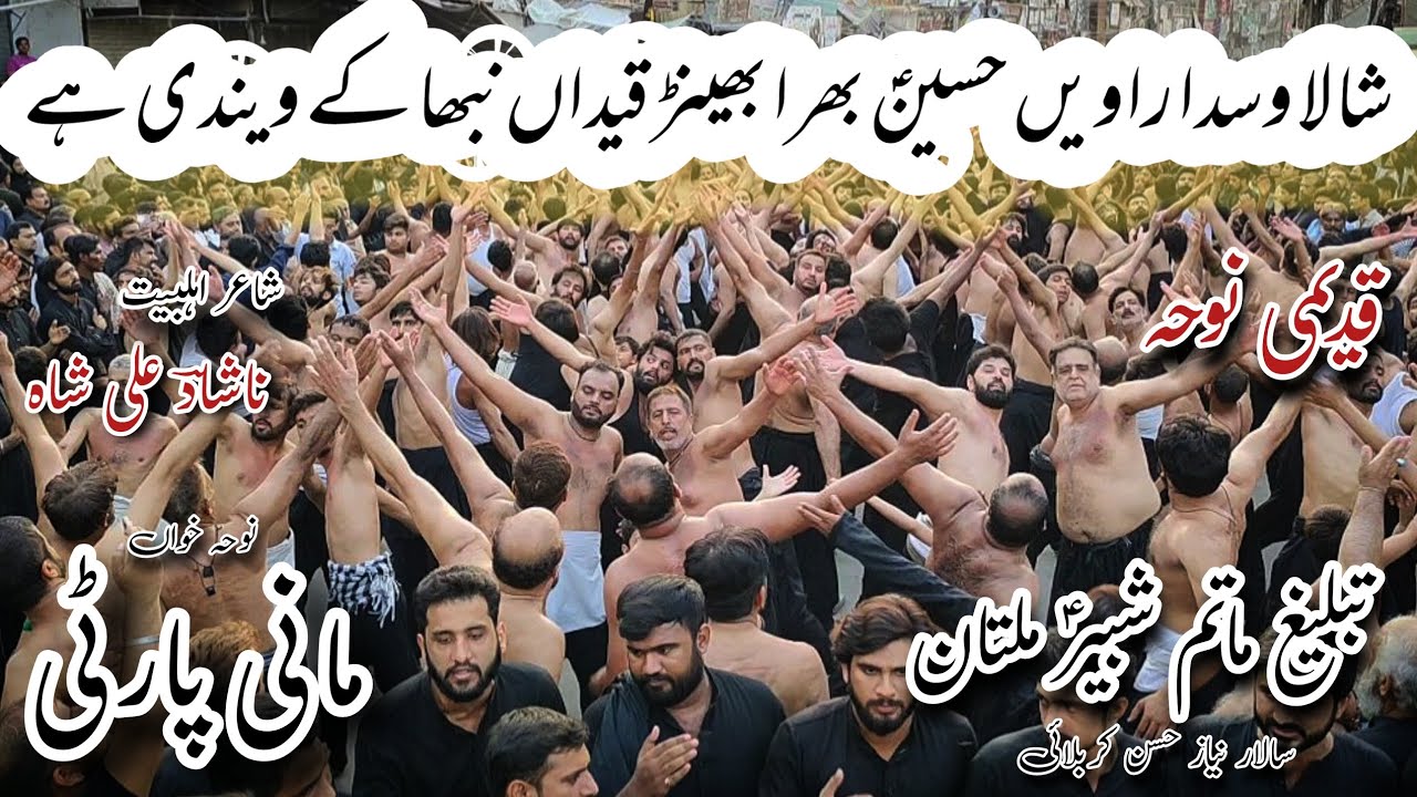 Shala Wasda Rahwain Hussain a.s Bhira | Mani Party | Anjaman Tabhleeg Matam Shabir a.s Multan
