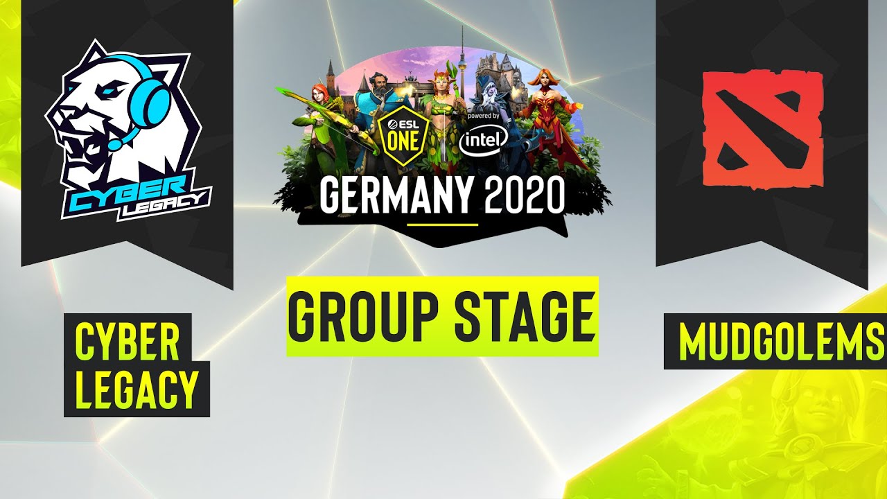 Dota2 - Mudgolems vs. Cyber Legacy - Game 2 - ESL One Germany 2020 - Group Stage