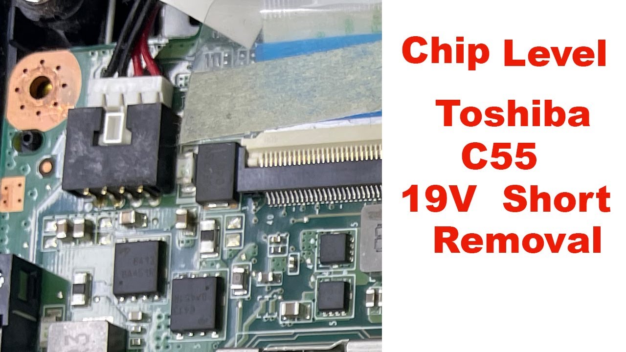 Laptop Chip Level Service Experience Toshiba Satellite C55 19V Short Malayalam