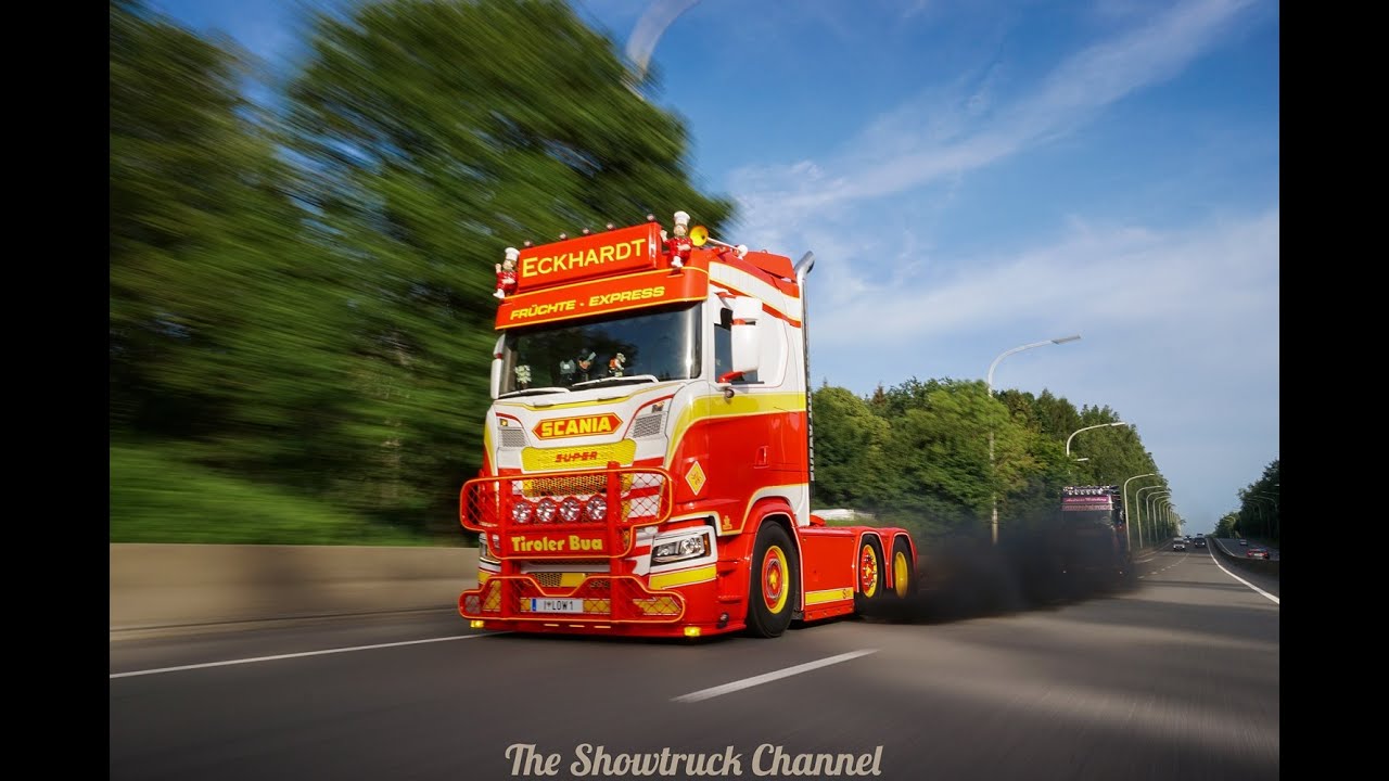 ECKHARDT SCANIA S650 V8 LOUD SOUND + BLACK SMOKE!
