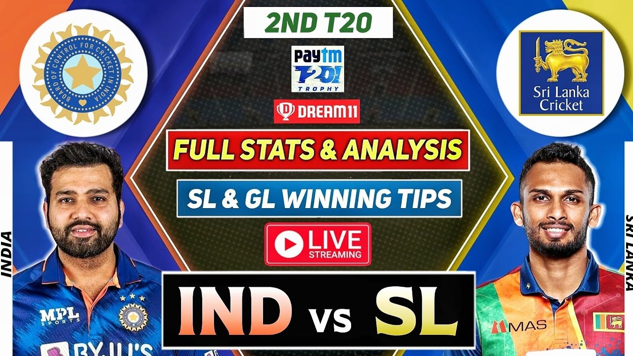 🔴 IND vs SL Dream11 Team Today IND vs SL Dream11 Prediction