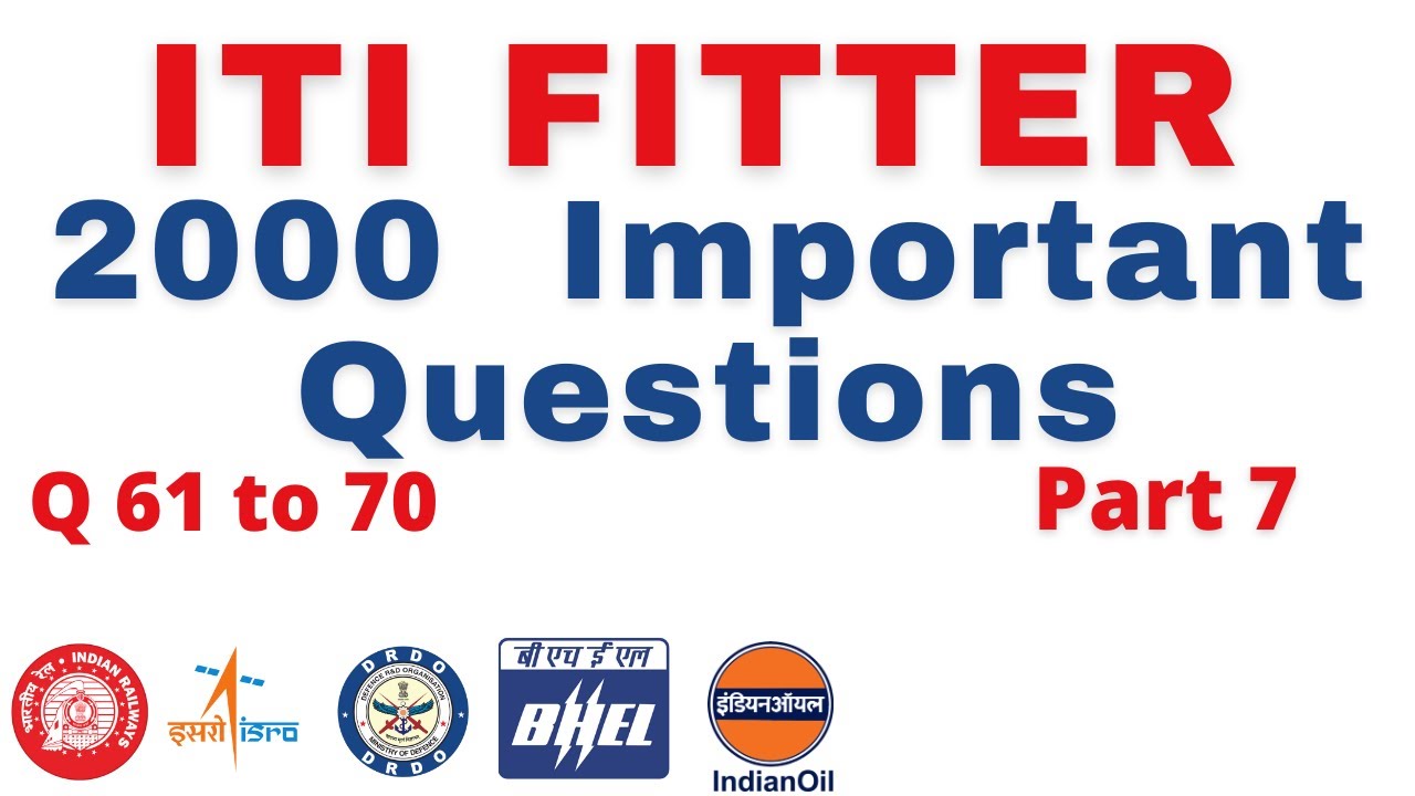 fitter trade|mp online iti| ncvt | iti | online iti | Fitter Theory Important Questions  | Part 7