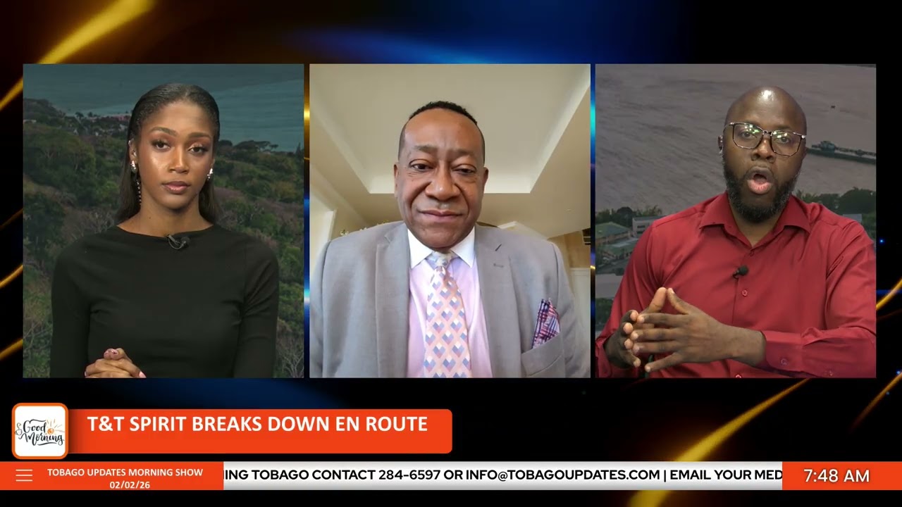 T&T Spirit Breaks Down en Route | Martin George | Renessa Ortiz & Akinlabi Holder Tobago Updates