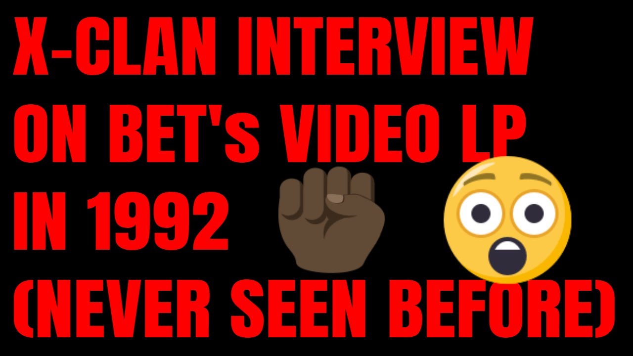 X-CLAN Interview on Video LP (BET) 1992 (RARE)
