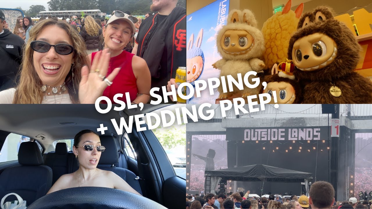 Pop Mart shopping spree, Outsidelands, + Wedding prep! (California vlog pt. 2)