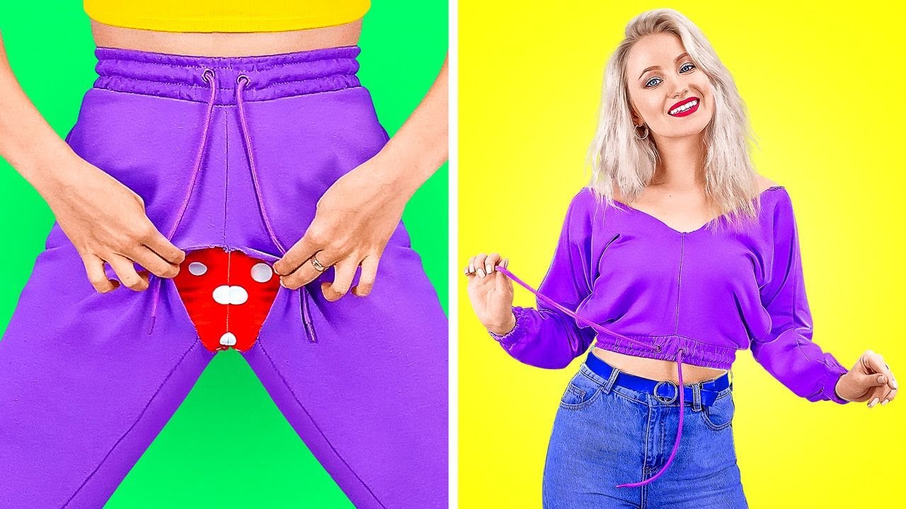 ŚWIETNE HACKI ODZIEŻOWE GODNE WYPR&Oacute;BOWANIA || Triki modowe, kt&oacute;re dziewczyny muszą znać od 123 GO!