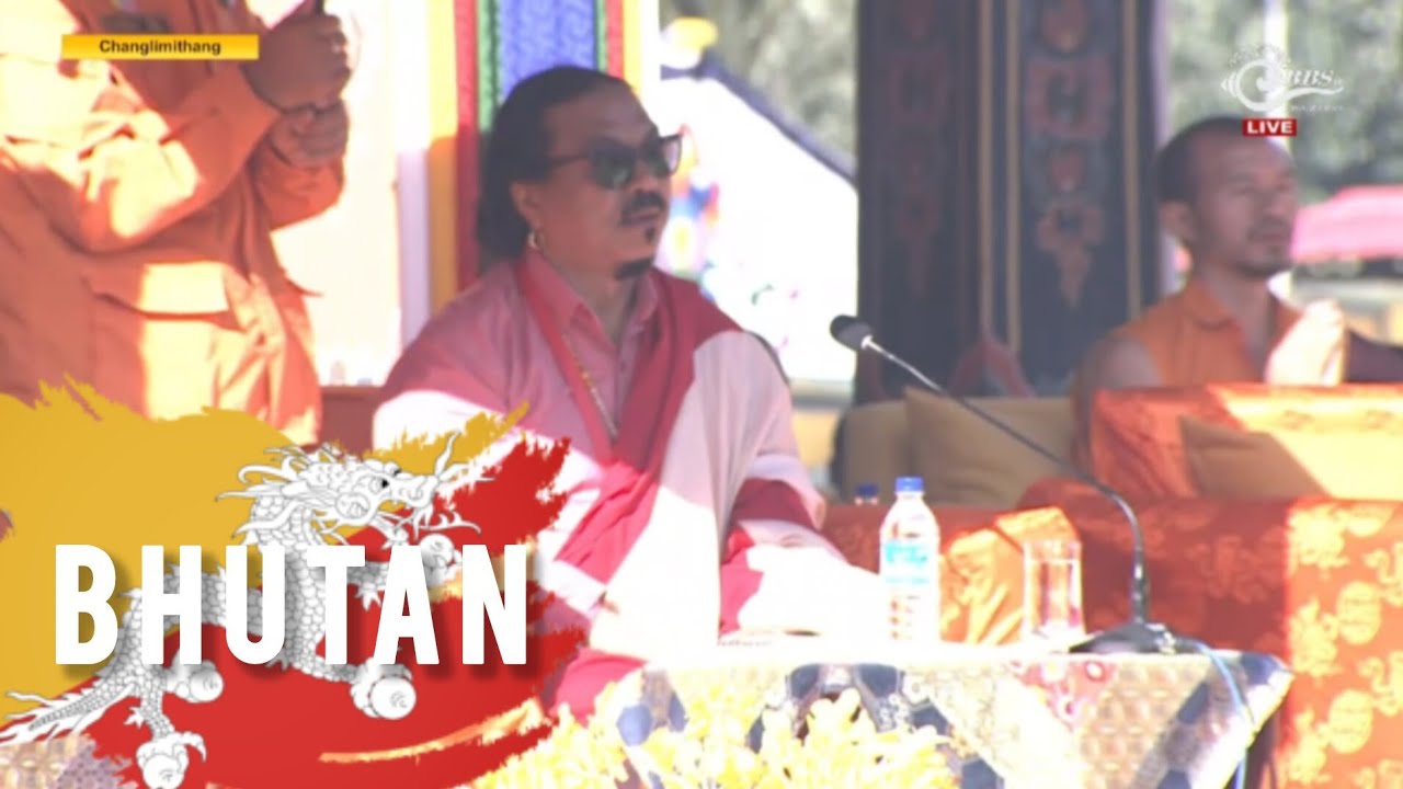 His Eminence Padma Shri 14th THEGTSE RINPOCHE Participates in #Bhutan's Global Peace Prayer Festival