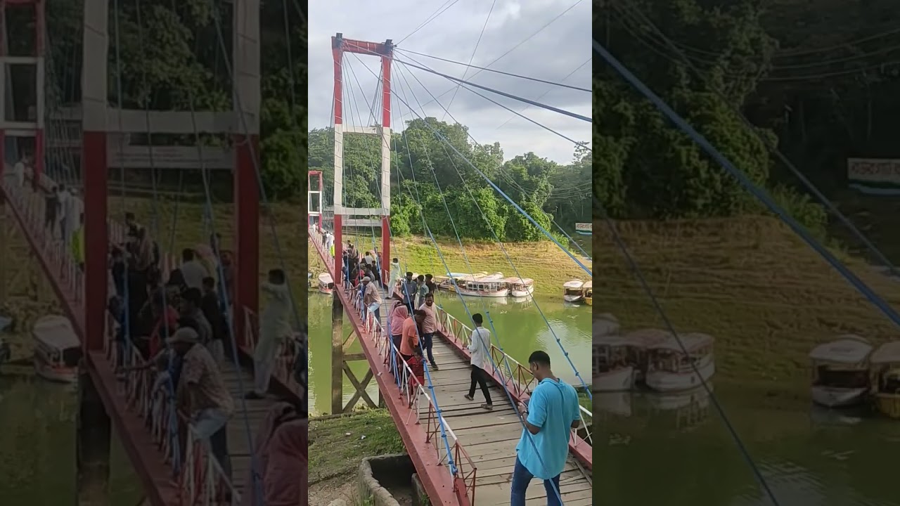 #rangamati #hanging #bridge #nice #views #nature #water #boat #hills #river #subscribe #my #channel