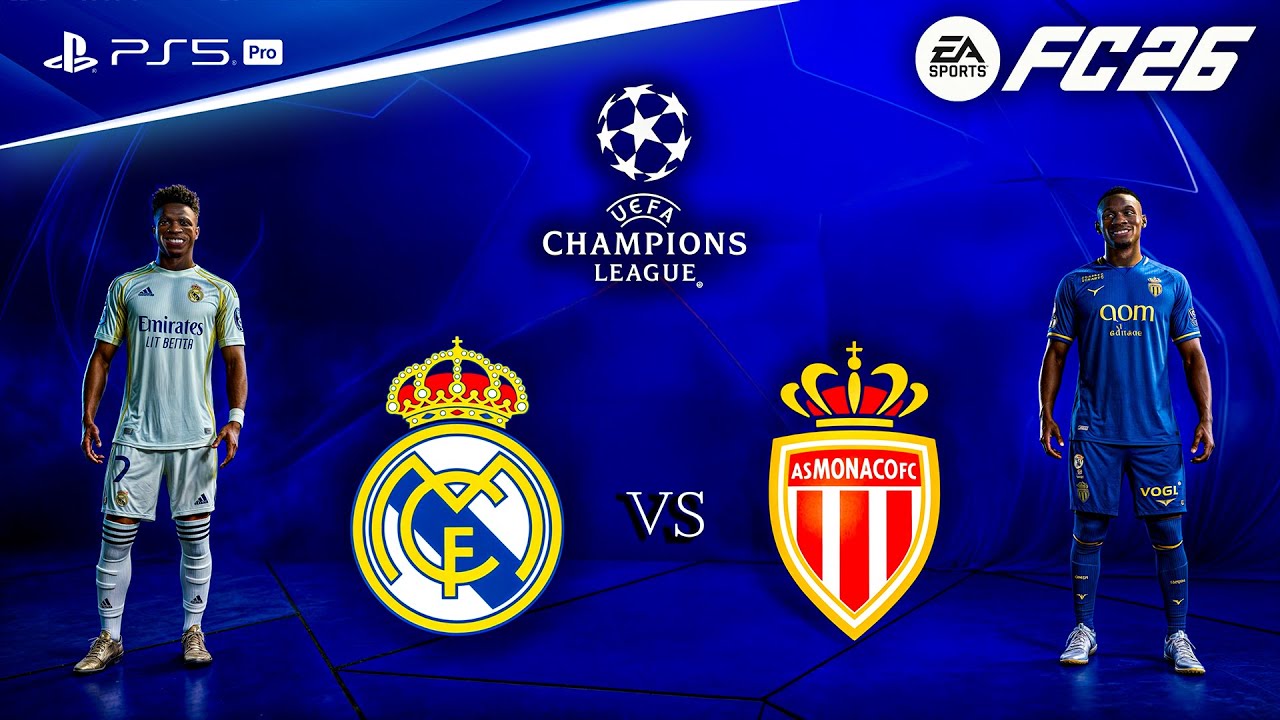 FC 26 - Real Madrid vs. AS Monaco - UEFA Champions League 25/26 Full Match | PS5™ Pro [4K60]