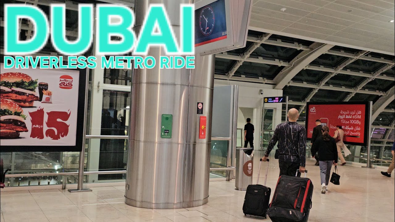 DUBAI Driverless Metro Ride: Ibn Battuta to Emirates Metro Station (2.28.25: 4K-UHD)