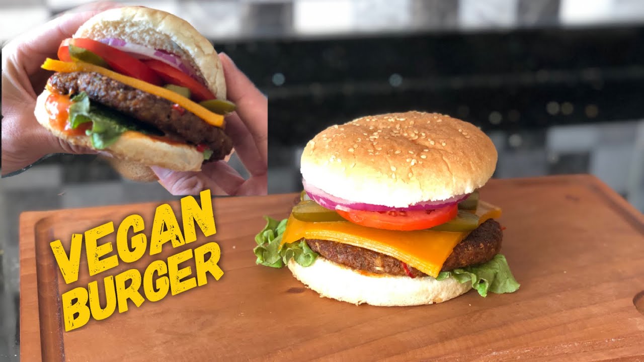 B&Ouml;YLE BİR VEGAN BURGER YEMEDİNİZ | PROTEİN VE LİF DEPOSU NEFİS BURGER 💯