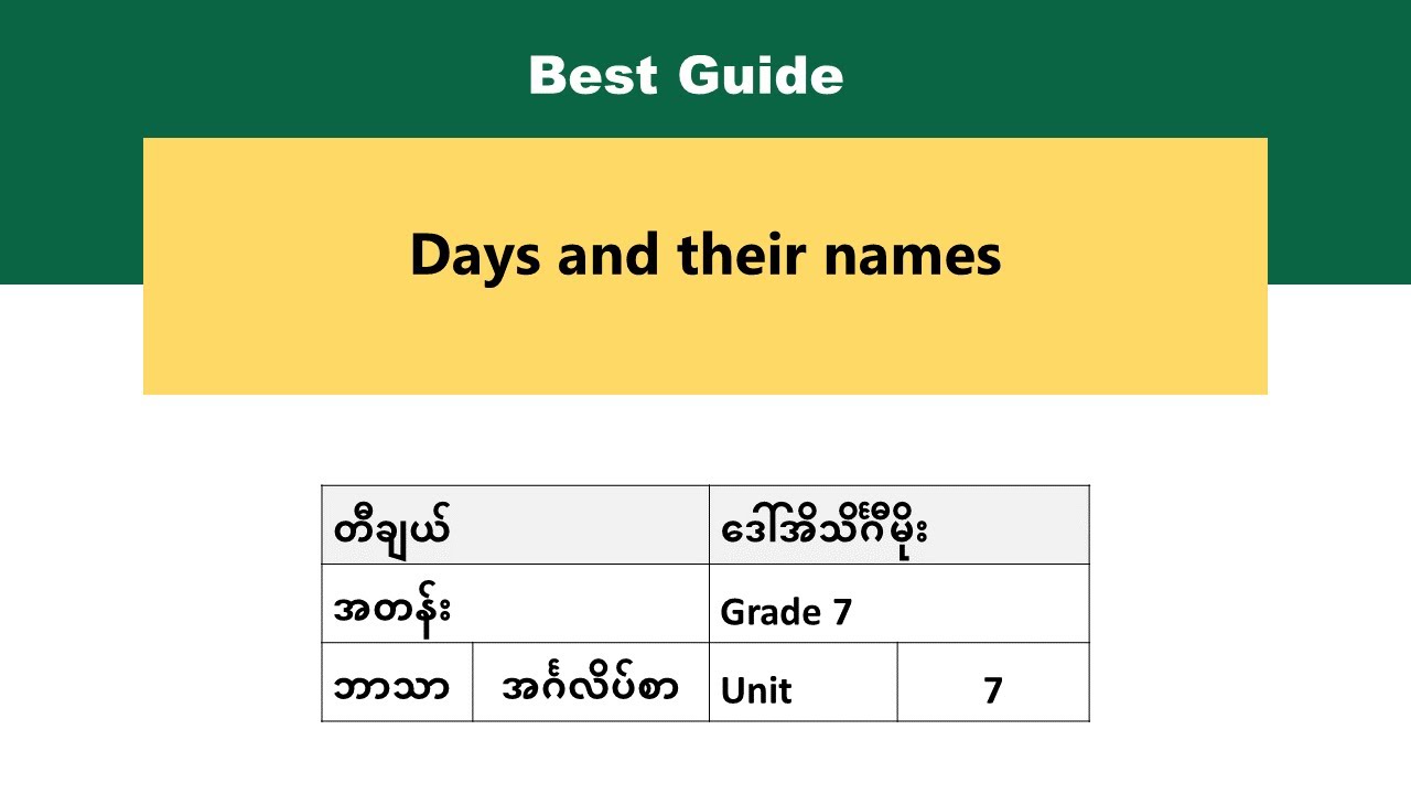 [BG] Grade 7 English - Unit 7 episode 2