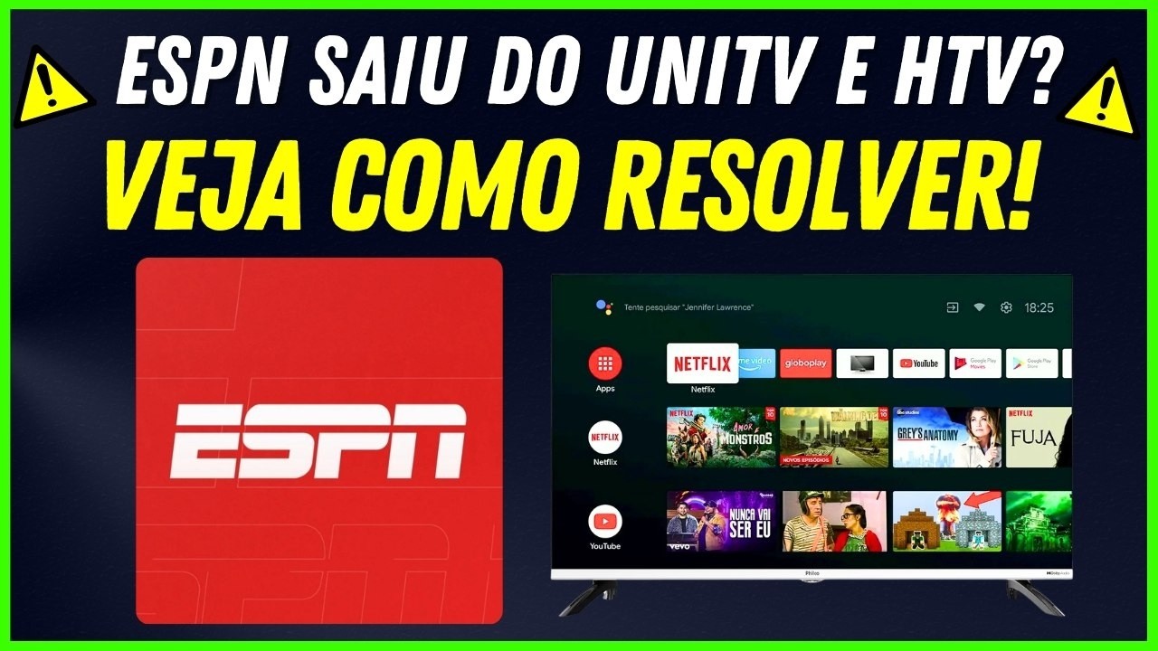 FIM DO ESPN NO UNITV E HTV? ESPN ACABOU NO UNITV E HTV? - VEJA COMO SOLUCIONAR O PROBLEMA!