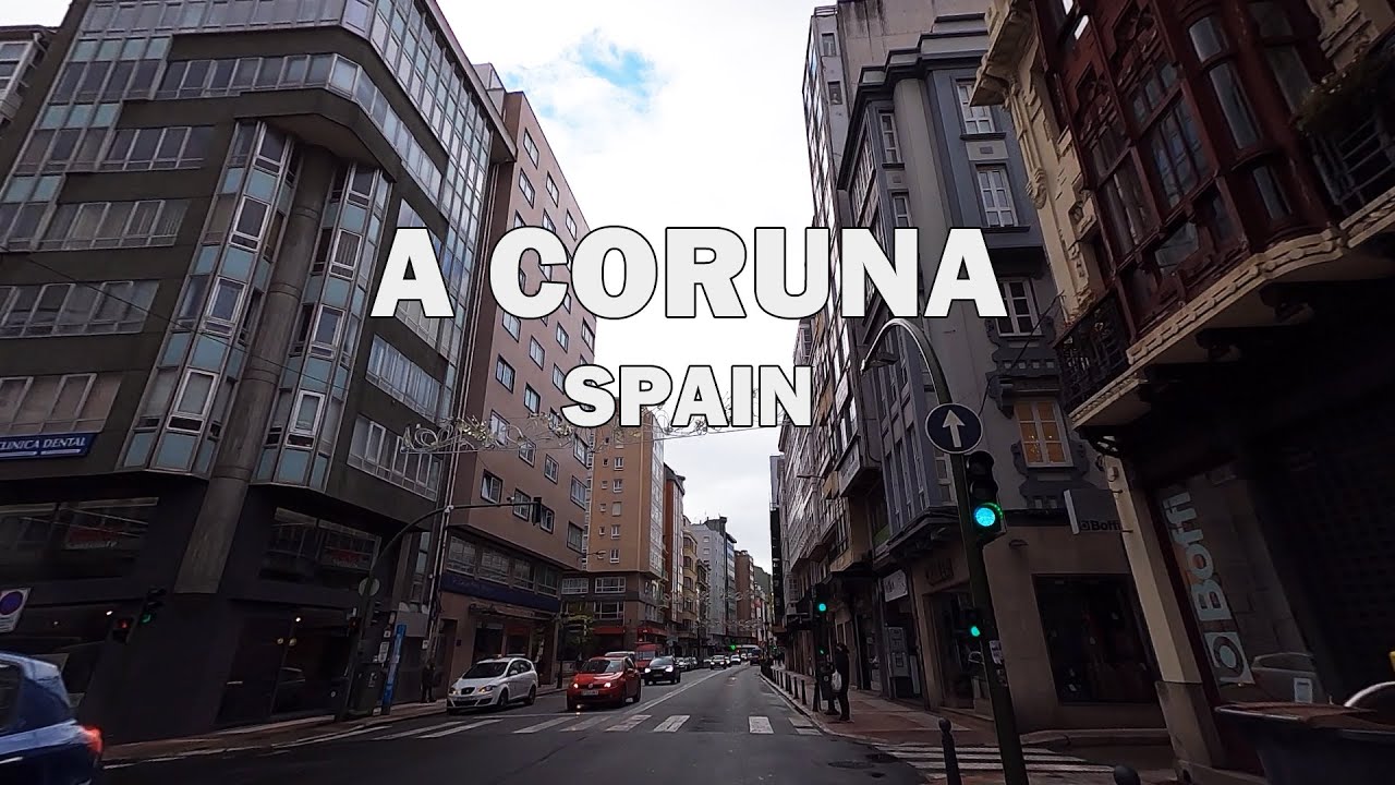 A Coruna, Spain - Driving Tour 4K