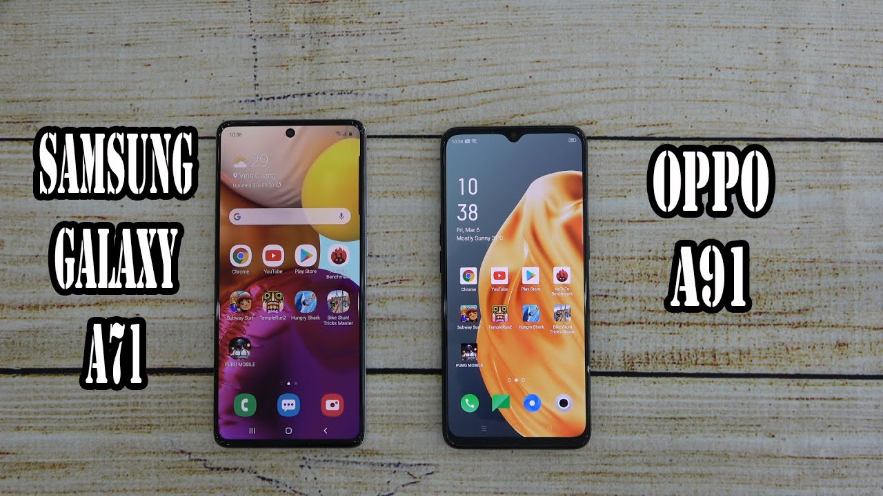 Samsung Galaxy A71 vs Oppo A91 | SpeedTest and Camera comparison