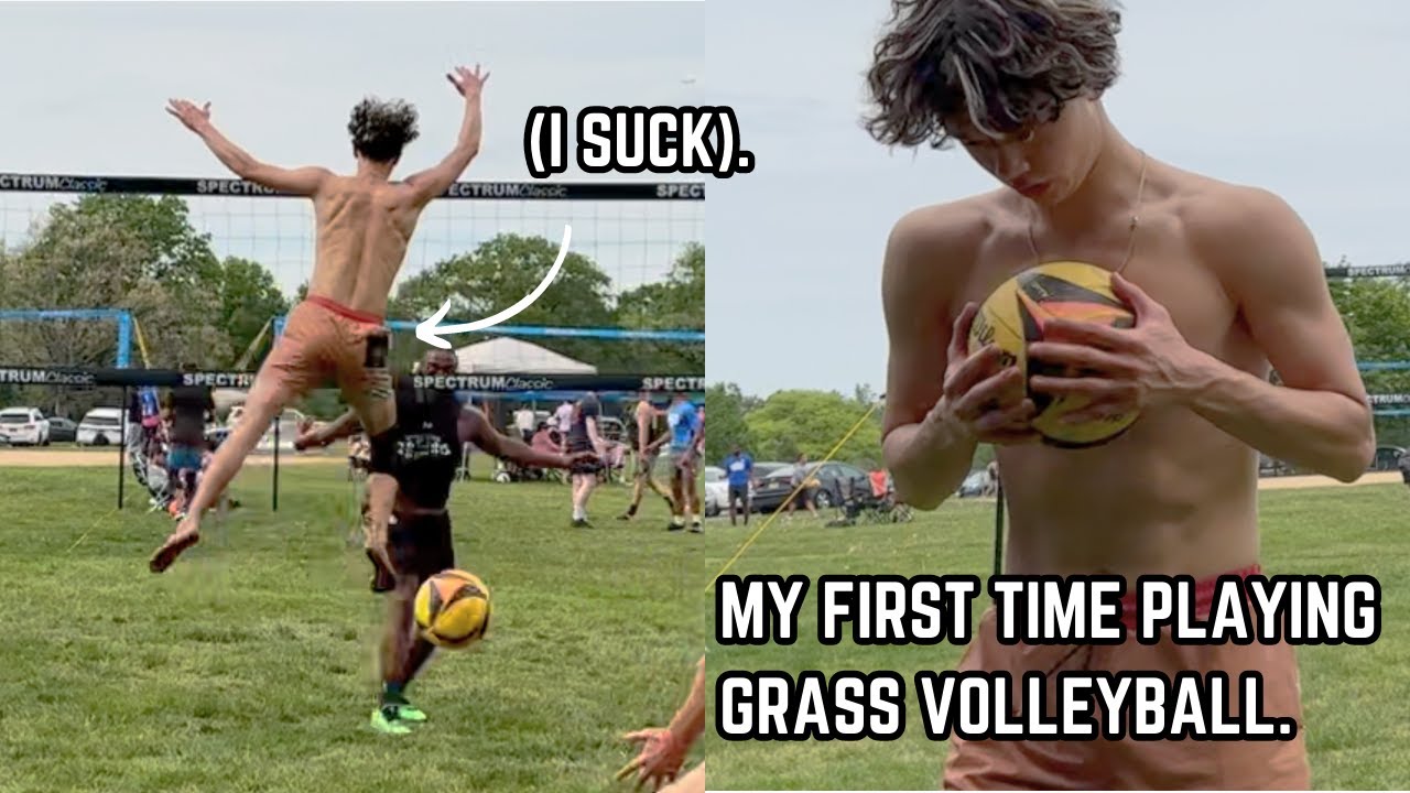 So I tried playing GRASS VOLLEYBALL for the FIRST TIME... | PMEvolleyball