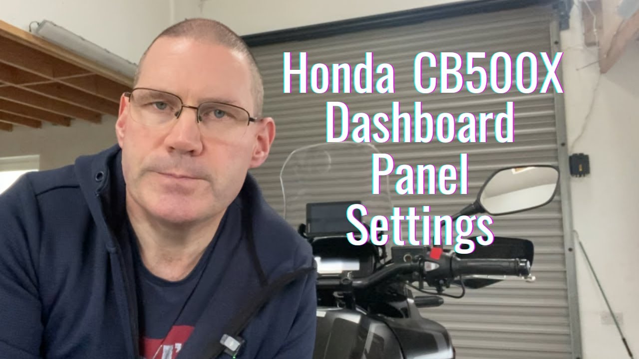 Honda CB500X Instrument Panel Settings