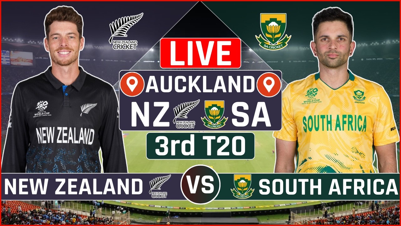 New Zealand vs South Africa 3rd T20 Live Cricket | NZ vs SA 3rd T20 Live Scores & Commentary
