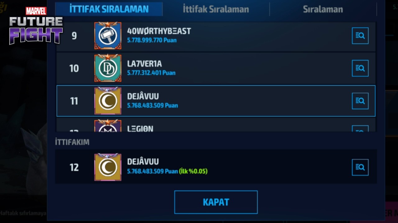 Şimdiden İlk 16dayız! - İstek Video... | Marvel Future Fight
