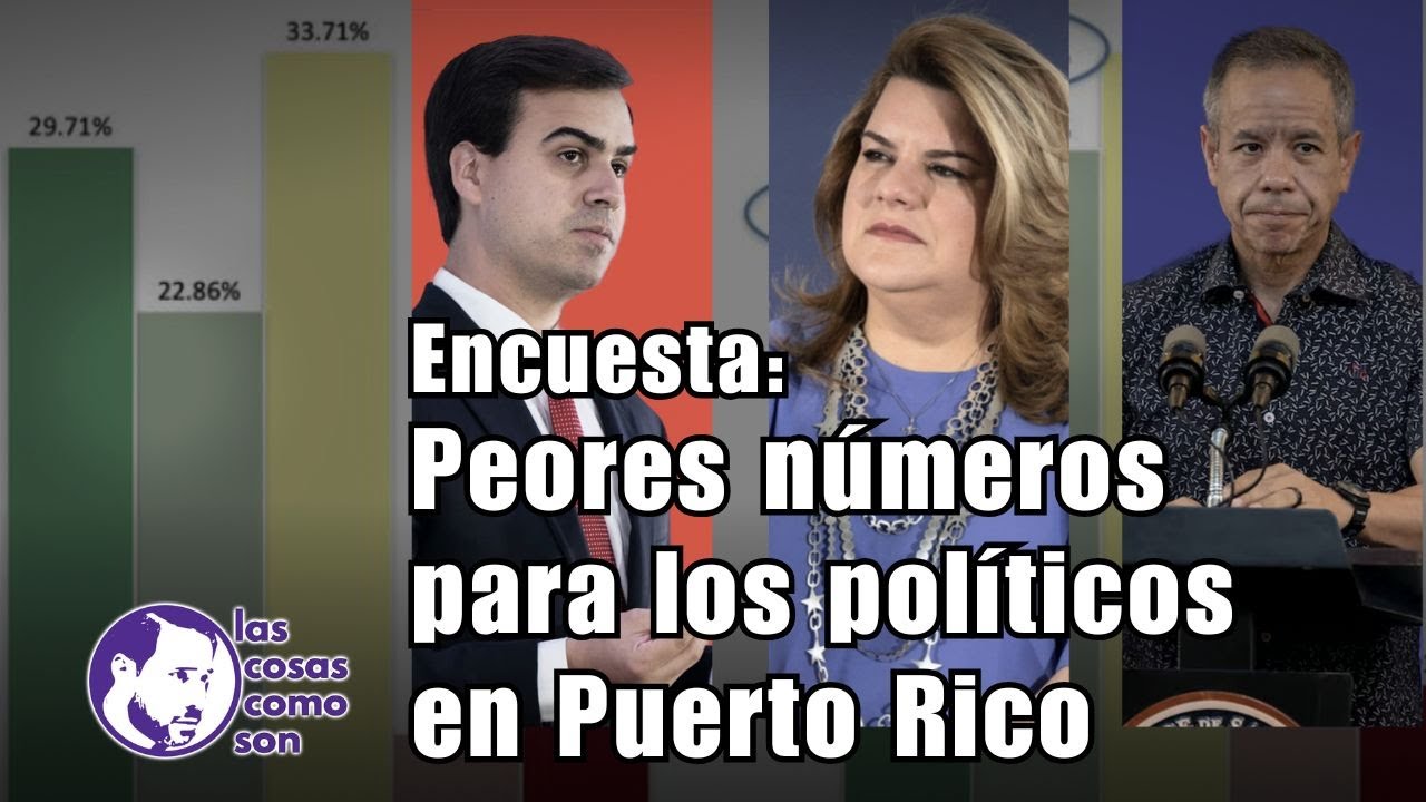 Encuesta: Peores números para los políticos en Puerto Rico