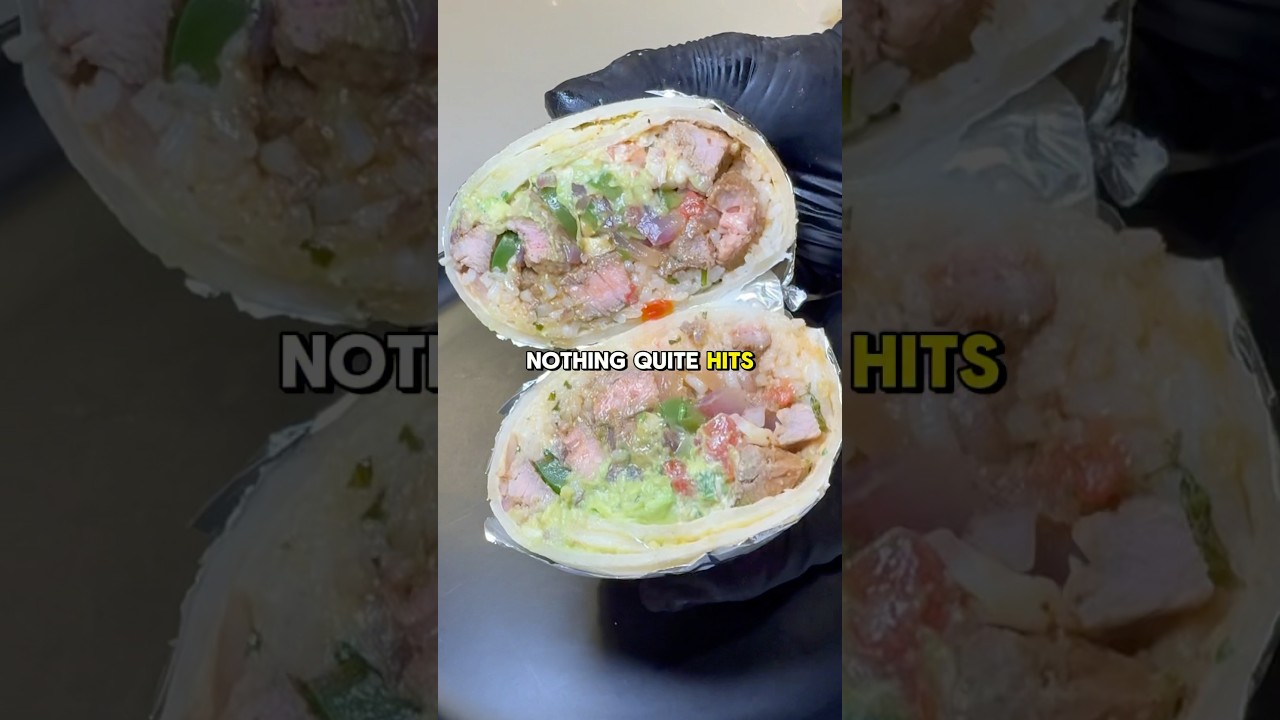 Chipotle Steak Burrito w/ Adobo Ranch 🌯🌶️🔥 recipe (description) ↗️ #chipotle #burrito #ranch