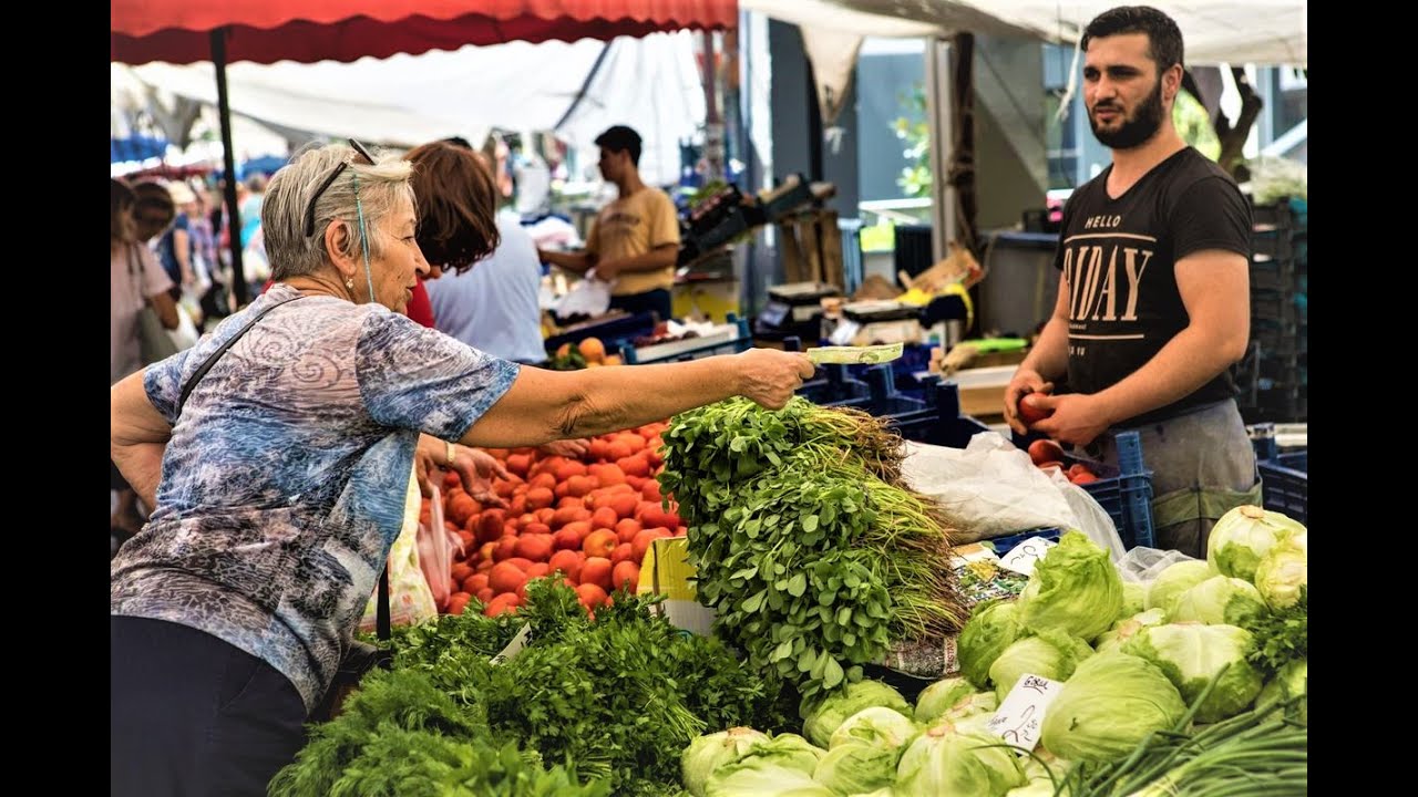 [4K] Fruits Market, Ramadan Month in Malmö, Sweden - سوق الخضار لشهر رمضان بمدينة مالمو السويديه