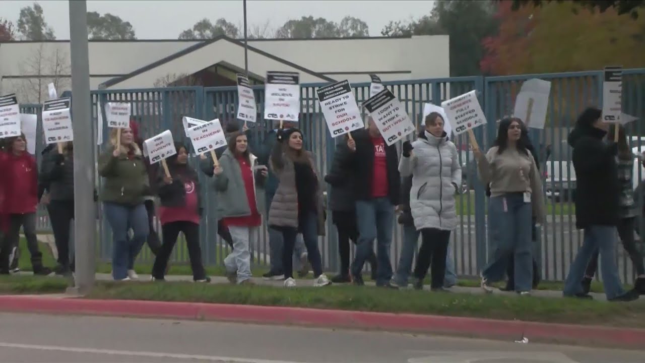 'Can't stay here financially': Madera Unified teachers picket for better pay