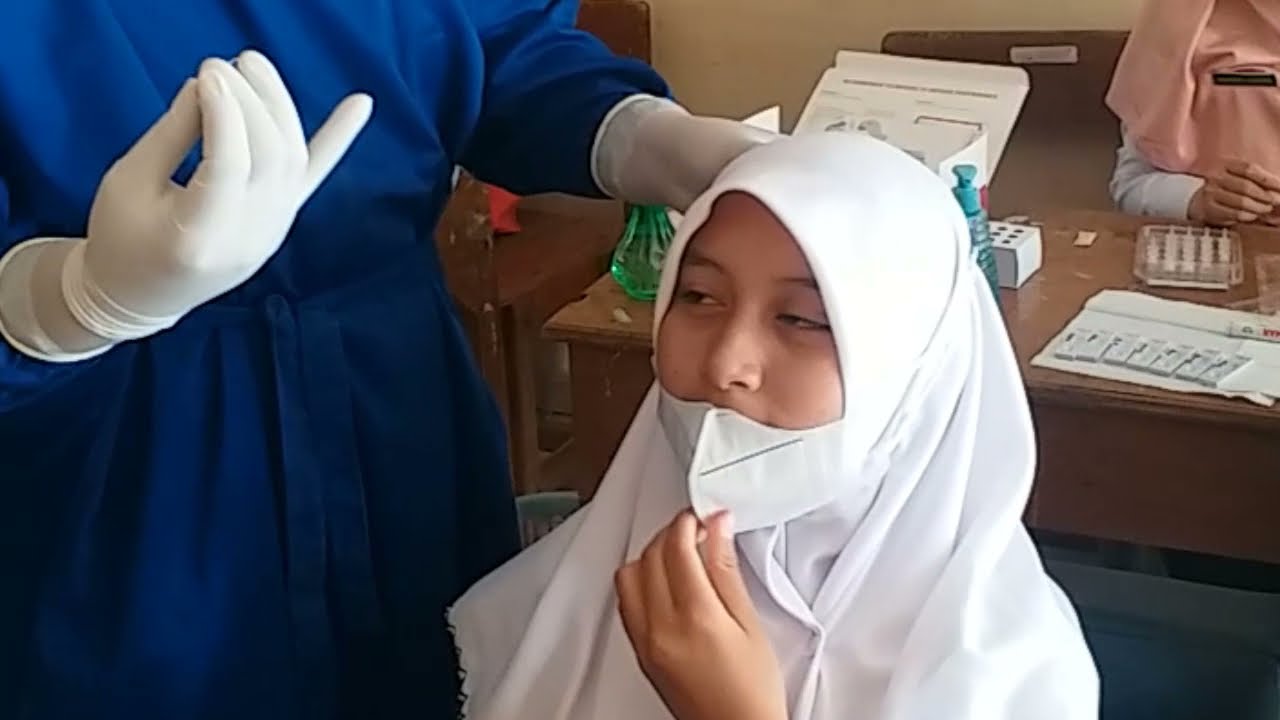 SIAPA TAKUT ??? Swab Antigen Guru, Staf dan Siswa SMPN 1 Tanggungharjo #sehatbersama