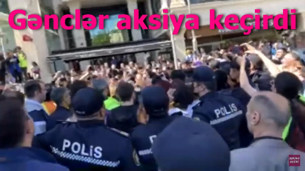 Bakıda mitinq