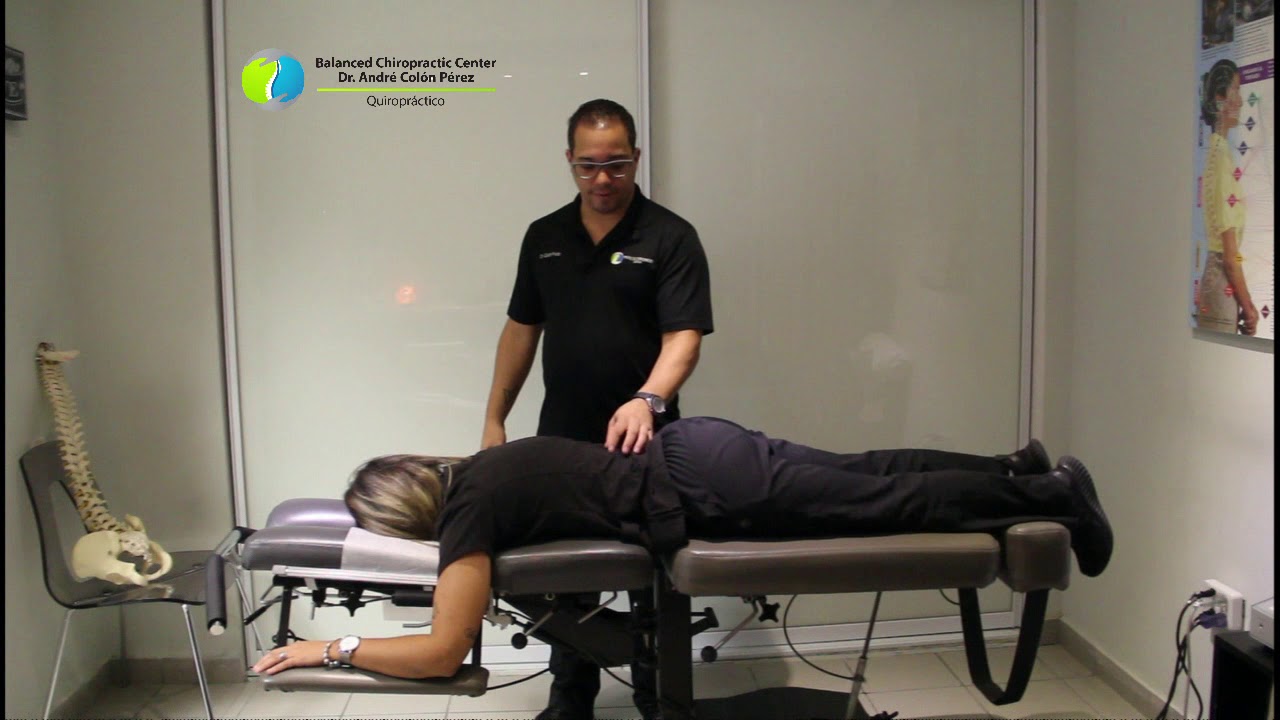 Flexion / Distraccion (COX) Ajuste Quiropractico para discos herniados por Dr Andre Colon Perez