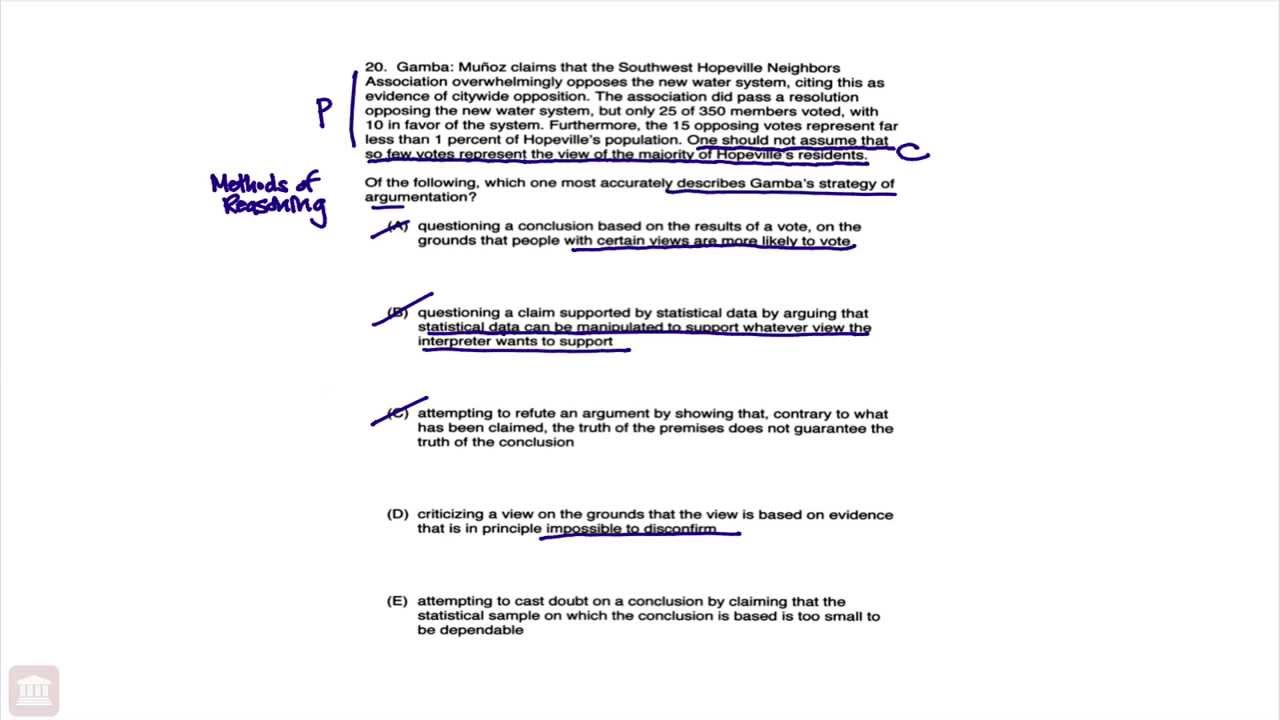June 2007 LSAT LR1 Q20