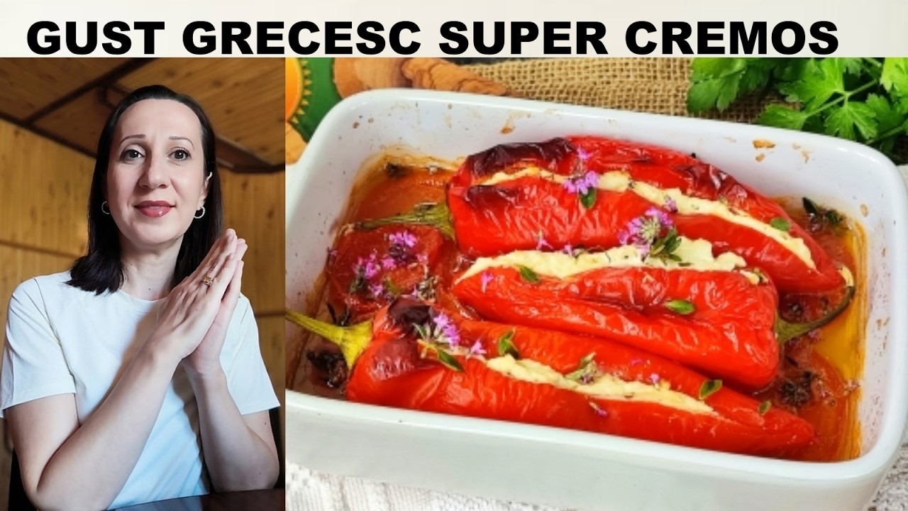 ARDEI KAPIA UMPLUTI CU BRANZA LA CUPTOR- o reteta simpla, de vara, de inspiratie greceasca