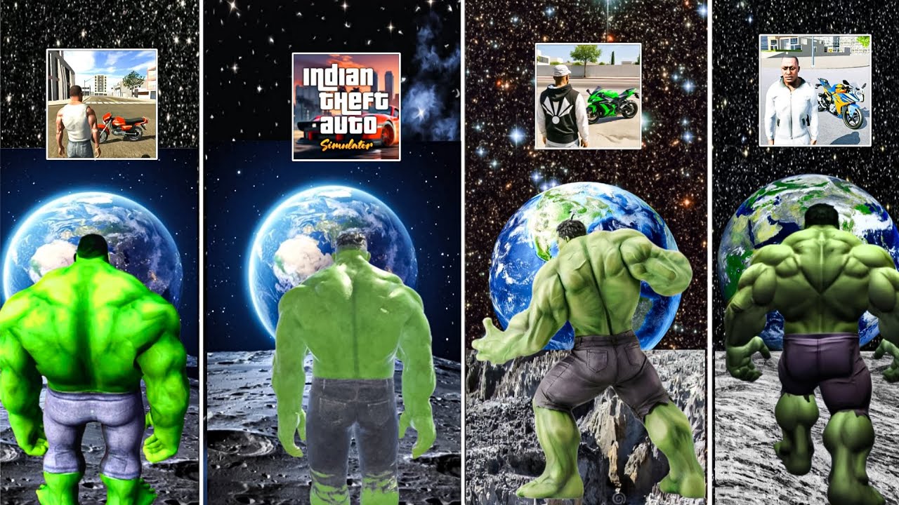 Hulk Space Jumping Challenge In Indian Gta Games 🧟‍♂️🤯