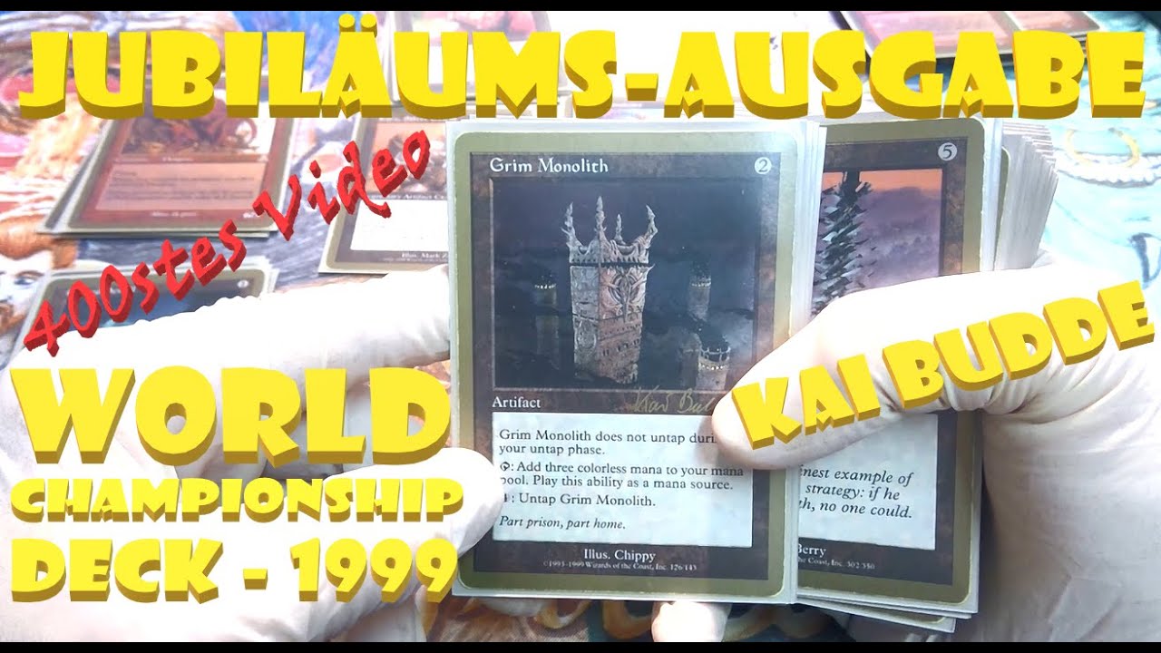 Magic Vintage Schätze 165: KAI BUDDE WORLD CHAMPIONSHIP DECK (1999) MtG