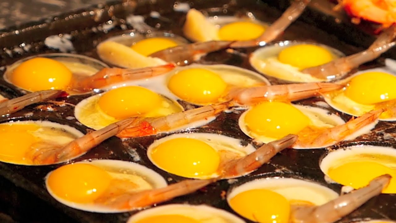 Chinese Street Food - Quail Eggs and Shrimp Balls