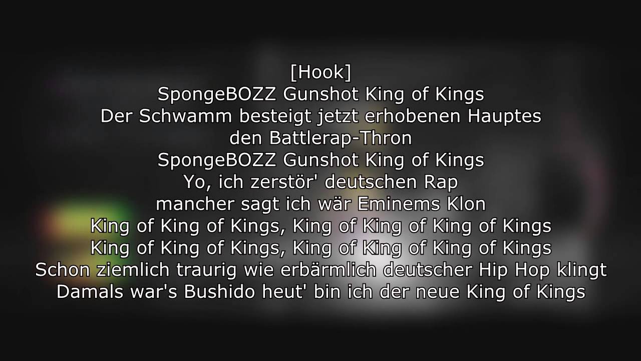 Spongebozz - King of Kings / Lyrics