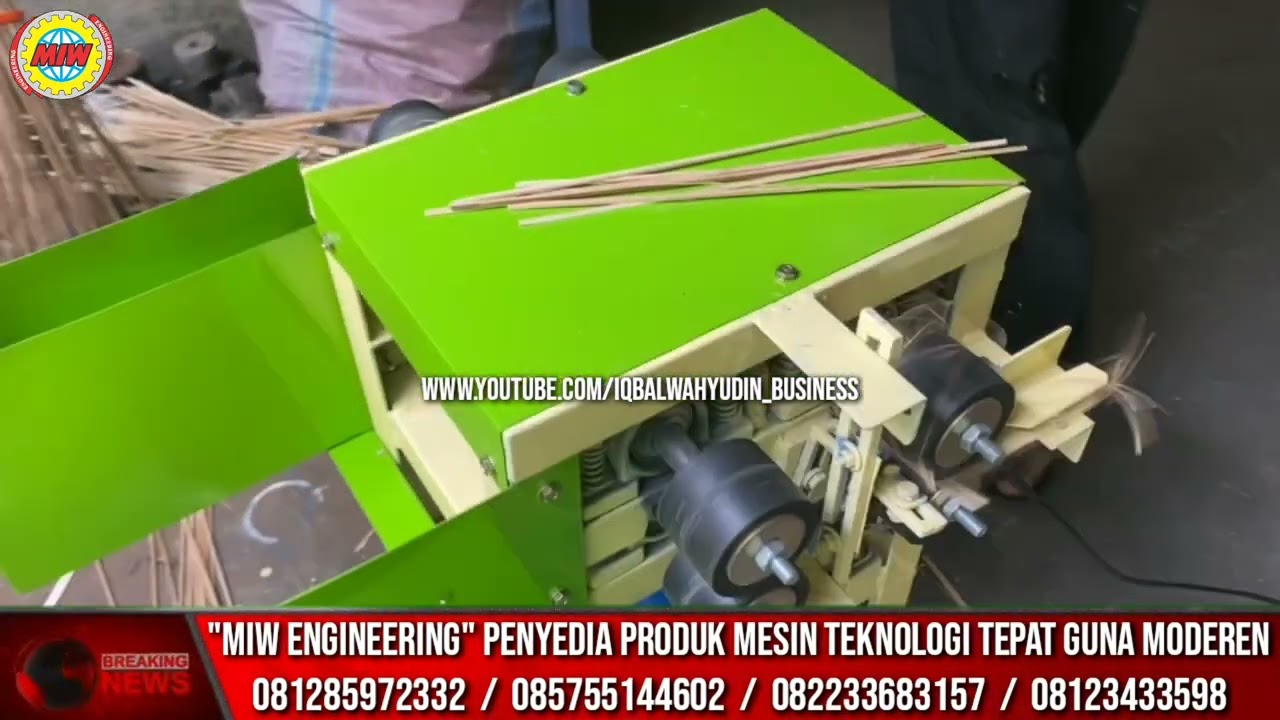 Mesin Pembuat Tusuk Sate 🔴 Mesin Tusuk Sate 3 in 1 Tipe Mini Menipiskan Mencacah Membulatkan Jadi 4