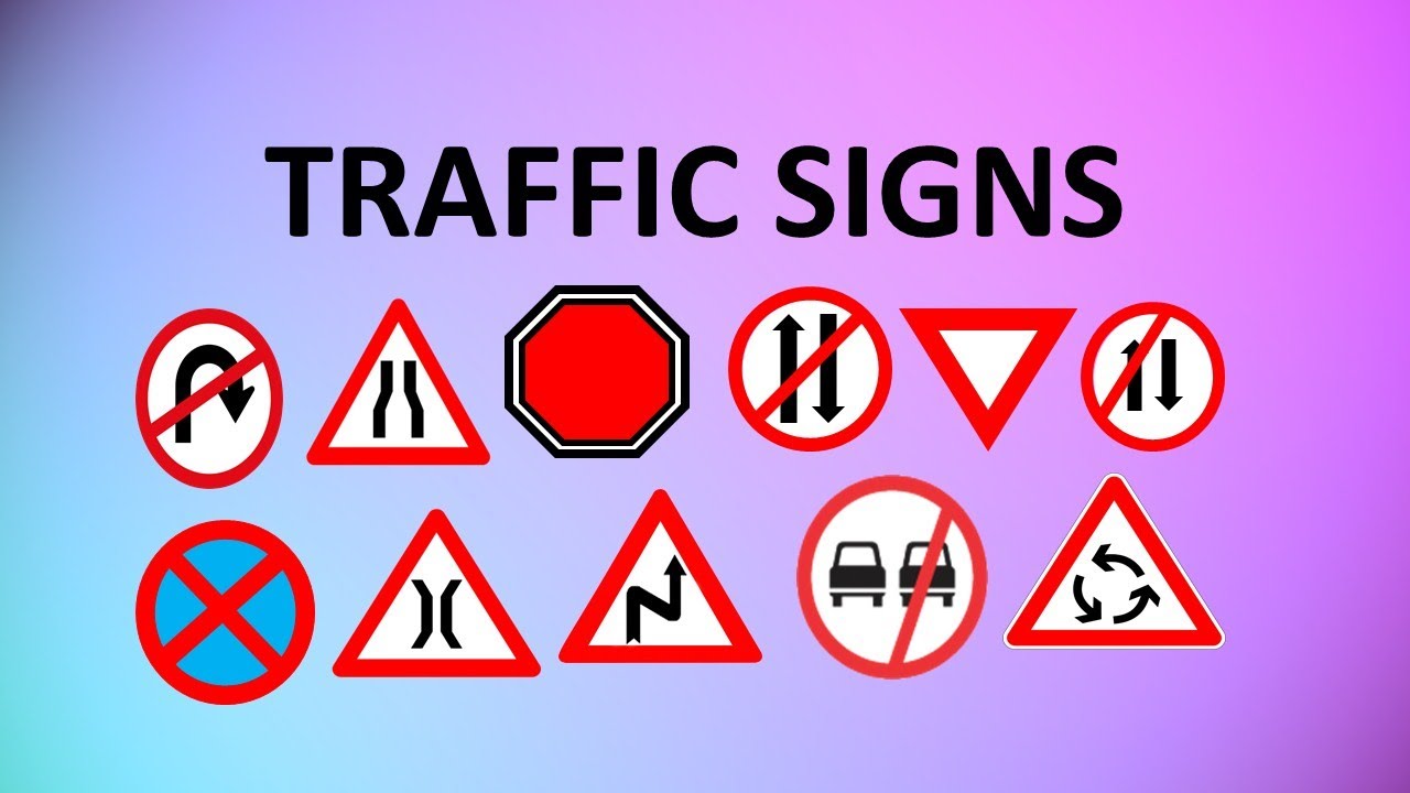 LEARN TRAFFIC SIGNS | ROAD SIGNS WITH MEANINGS FOR KIDS AND ALL