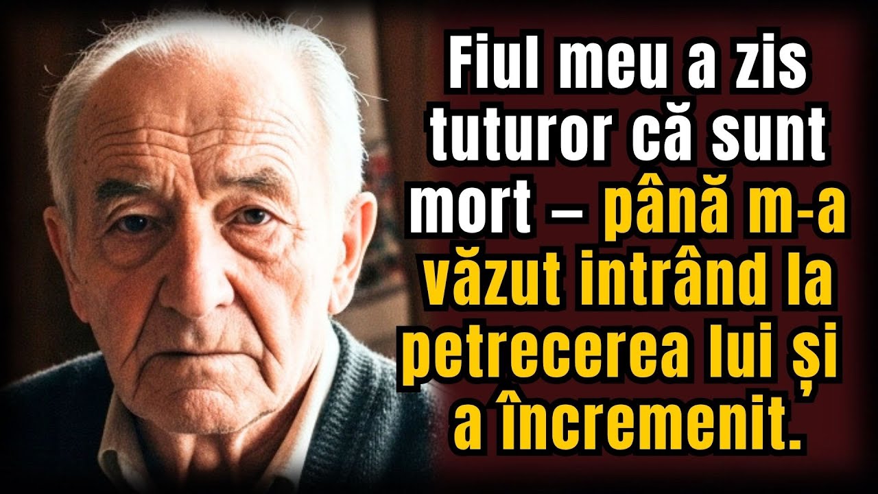 Fiul meu a zis tuturor că sunt mort — până m-a văzut intrând la petrecerea lui și a încremenit