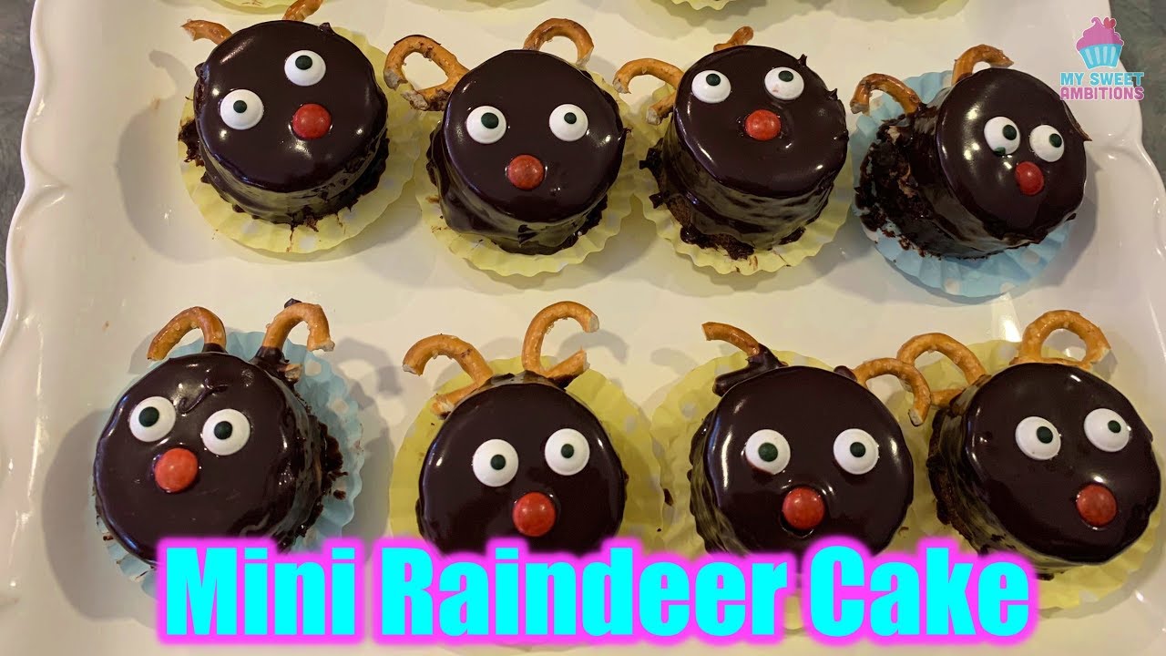 Mini Raindeer Cake - mysweetambitions
