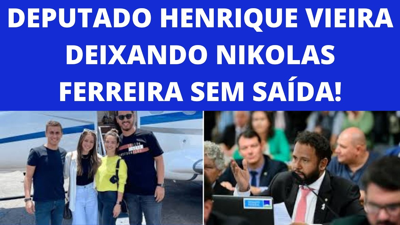 Deputado Henrique Vieira empareda Nikolas no caso do uso do Avião de Vorcaro!