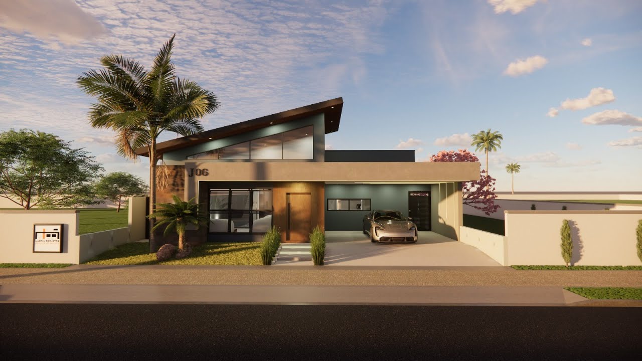 Projeto de Casa com 3 quartos em terreno 15x23 - 198m2 - Projeto 569