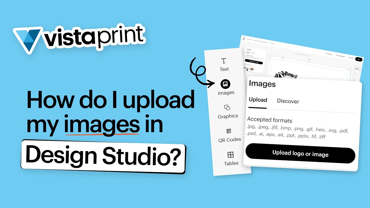 How do I upload my Image in Design Studio?