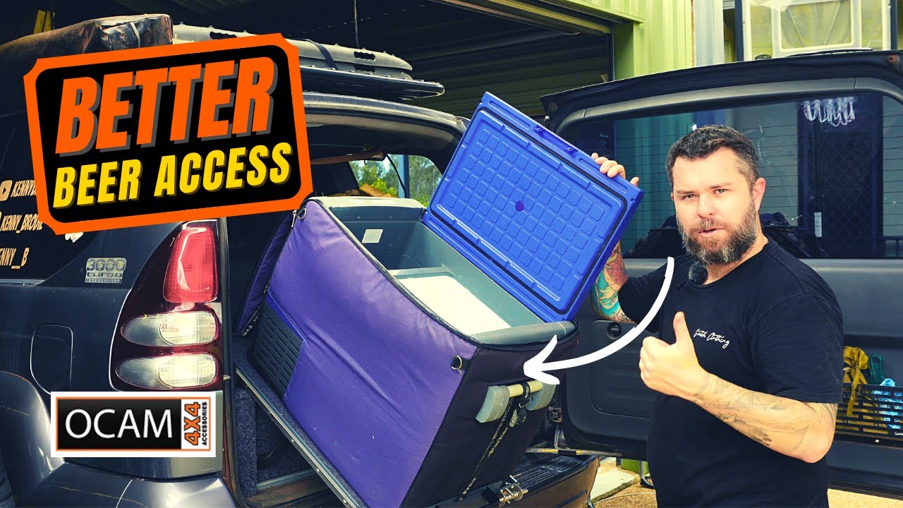 OCAM 4X4 Tilting Fridge Slide | Install & first thoughts! #overlanding #fridgeslide
