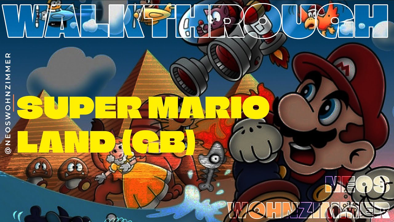 Super Mario Land (GB) - FULL Walkthrough - Neos Wohnzimmer #supermarioland #gameboy #nintendo